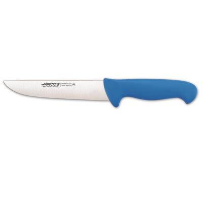Cuchillo De Carnicero Arcos Colour - Prof 291623 De Acero Inoxidable Y Mango Ergonómico - Azul