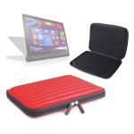 Funda Roja Con Espuma De Memoria Para La Tablet Lenovo Yoga 2 ( 10" ) / Yoga 2 Con Windows - ¡Ideal Para Proteger Su Tablet! Por DURAGADGET