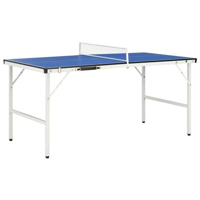 Mesa De Ping Pong Vidaxl Con Red Azul 152x76x66 Cm