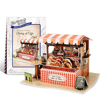 Puzzle 3d World Style Francia Restaurante Tradicional Dam Multicolor