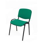 Silla de oficina ergonómica Piqueras y Crespo Modelo San Pedro regulable en altura y tapizado en tejido arab azul