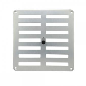 Rejilla de ventilación regulable EDM, 170x170 mm, Plata Rejilla regulable al mejor precio