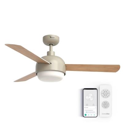 Ventilador De Techo Silencioso 122cm Universalblue Vento 6048c Crema