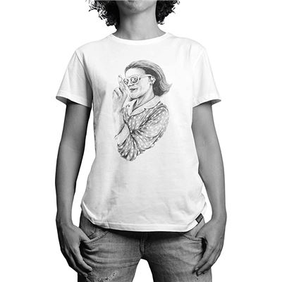 Camiseta FU*K*O Peineta de Manga Corta para Mujer de Algodón 100% Orgánico Talla M