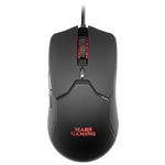 Ratón Gaming RGB Mars Gaming MMV Negro Ultraligero 69g 10000DPI Cable Feather