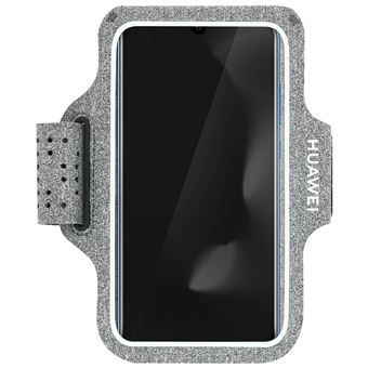 Funda móvil para correr Huawei Táctil, Tejido que respira, Gris