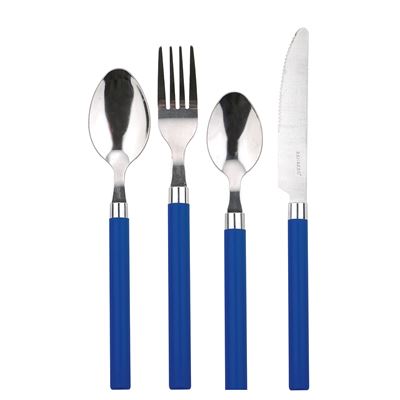 Set 24Pc Cubertería Renberg Acero Inoxidable Azul