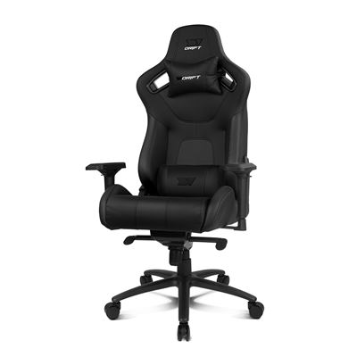 Silla Gaming Drift Gaming Dr600 - Polipiel, Reposabrazos 4d, Pistón Clase 4, Mecanismo Frog, Inclinación, Giro, Bloqueo, Cojín Lumbar/cervical, Color Negro