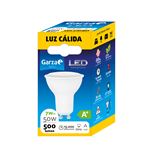 Bombilla LED GU10, 7W 110º 500 lumenes, Luz cálida