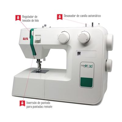 Máquina De Coser De Brazo Libre Alfa Next 30 Spring