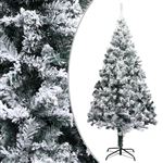 Árbol de Navidad vidaXL artificial con nieve PVC verde 300 cm