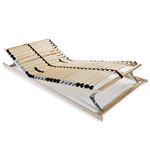 Somiers De Listones vidaxl con 28 7 zonas compatible colchón80x200 cm 80x200