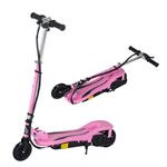 Patinete eléctrico HOMCOM rosa 75x36x93 cm metal plástico