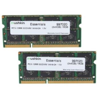 Mushkin SO-DIMM 16GB DDR3 Essentials 16GB DDR3 1333MHz módulo de memoria - módulo de memoria PC - 1