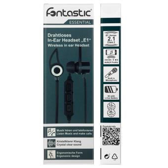 Auriculares Bluetooth Stereo e1 Fontastic Negro