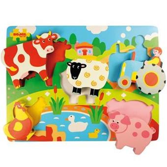 Bigjigs Puzzle Farm - 1