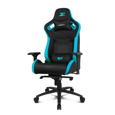 Silla Gaming Drift Gaming Dr600 - Polipiel, Reposabrazos 4d, Pistón Clase 4, Mecanismo Frog, Inclinación, Giro, Bloqueo, Cojín Lumbar/cervical, Color Negro/azul