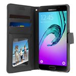 Funda libro billetera para Samsung Galaxy A5 2016, Negra
