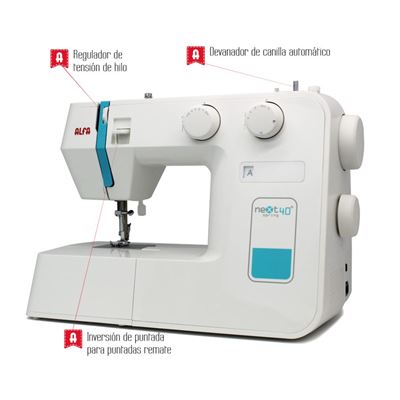 Máquina De Coser Brazo Libre Alfa Next 40 Spring