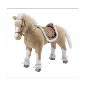 Happy People 58473 Caballo con sonido, pelo beige y crin blanca