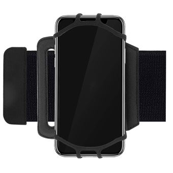 Funda móvil para correr Smartphones 4 a 6 pulgadas Orientable 360° LinQ, Negro