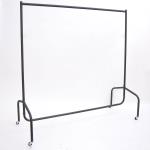 Perchero Colgador Ropa 150x60x150 cm Tubo de Hierro 4 Ruedas Homcom