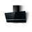 TURBOAIR KITTY BL / A / 90 - Campana de pared vertical-Evacuación / reciclaje-613m3 aire / h max-67dB max-3 velocidades-L 90cm-Negro_0