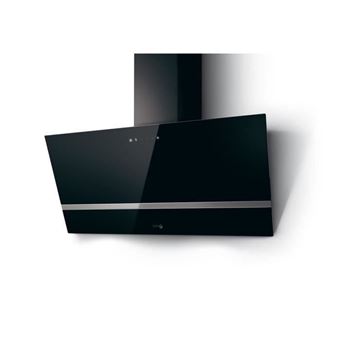 TURBOAIR KITTY BL / A / 90 - Campana de pared vertical-Evacuación / reciclaje-613m3 aire / h max-67dB max-3 velocidades-L 90cm-Negro
