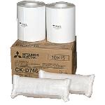 Mitsubishi Electric Ckd746 papel de blanco 800 hojas 102 x 152 mm pack 2 format 10x15 cpd707dw cpd70dw