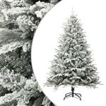 Árbol de Navidad artificial vidaXL con nieve PVC y PE verde 150 cm