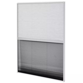 Mosquitera vidaXL, plisada para ventanas aluminio 80x100cm com sombrilla - 1