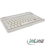 Inline 55371w Teclado para color blanco aluminio mini qwertz 60h tablet