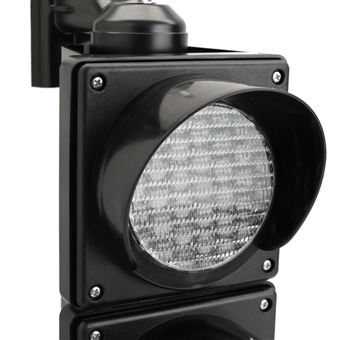 Semáforo para interior y exterior PrimeMatik, IP65 Negro de 3 x 100mm de  220V con luces LED verde ámbar y roja - Otros protecciones / seguridad -  Los mejores precios