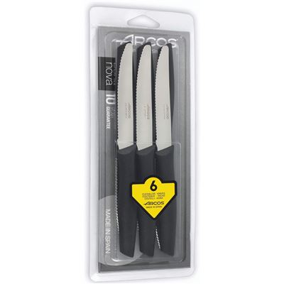 Set 6 Pzas. Cuchillo Mesa Arcos Nova Hoja 110 Mm