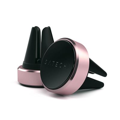 Soporte para coche magnético Satechi de aluminio para smartphone - Rosa