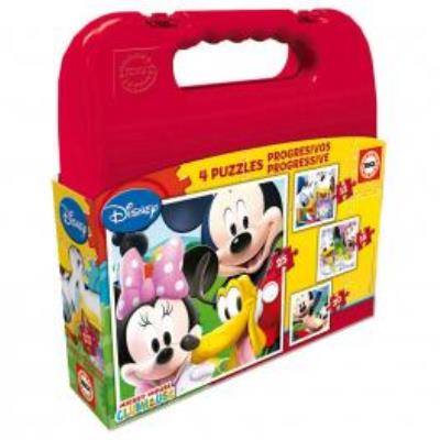 Puzzles Progresivos Mickey Mouse Disney 12-16-20-25