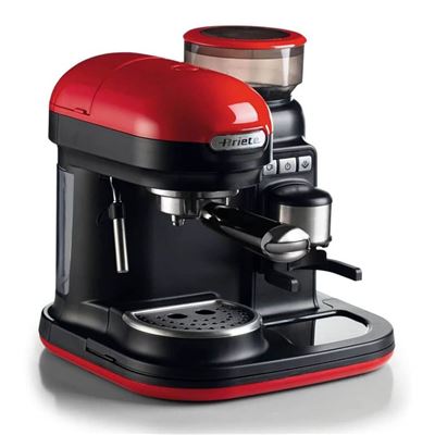 Máquina De Espresso Ariete Moderna 1080w 800ml Rojo Y Negro