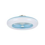 Ventilador de techo sin aspas Noaton 11055A CALLISTO AZUL 58cm Con luz LED y mando