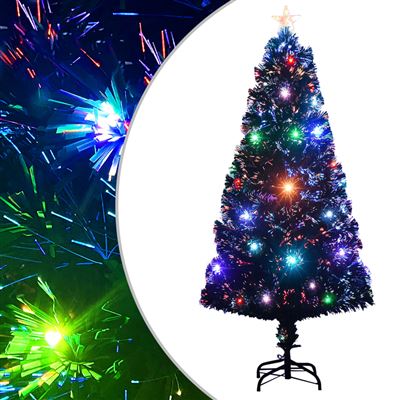 Árbol de Navidad artificial con soporte vidaXL/LED 120 cm fibra óptica 2,39 kg