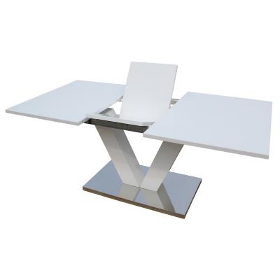 Mesa Extensible Lora en mdf blanco lacado habitat et jardin de comedor 140180cm x 90cm 75cm