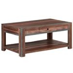 Mesa de centro vidaXL madera maciza vintage 88x50x38 cm