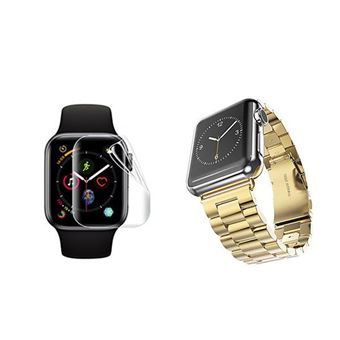 Kit Pulsera Acero Stainless Lux + Herramienta + Protector Pantalla de Gel  Full Cover Apple Watch Series 3 38mm oro - Accesorio smartwatch - Los  mejores precios | Fnac