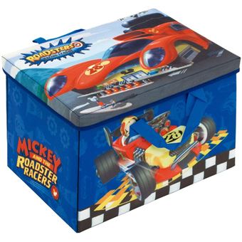 Caja Contenedor textil de DISNEY Mickey Super Pilotos, convertible en Tapiz de Juegos - 1
