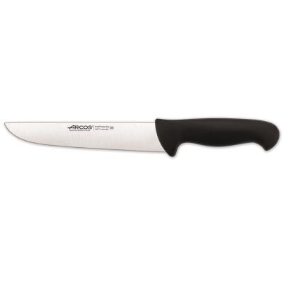 Cuchillo De Carnicero Arcos Colour - Prof 291725 De Acero Inoxidable Y Mango Ergonómico - Negro