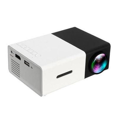 Mini Proyector Portátil Full HD LED YG300 - Negro / Blanco