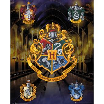 Mini Poster Harry Potter Simbolos De Casas Merchandising Posters Fnac