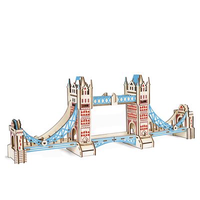 Puzzle 3d Xl Madera Puente De La Torre De Londres 105 Piezas 56,4x84x21,4 Cm. Dam Multicolor