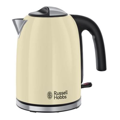 Hervidor eléctrico Russell Hobbs 20415-70 - Colors Plus 1.7 L - Zonas de ebullición rápida - 2400 W - Crema