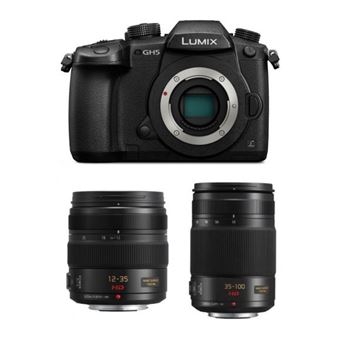 Panasonic DMC-GH5 Negro + 12-35mm F2.8 II + 35-100mm F2.8 II Negro