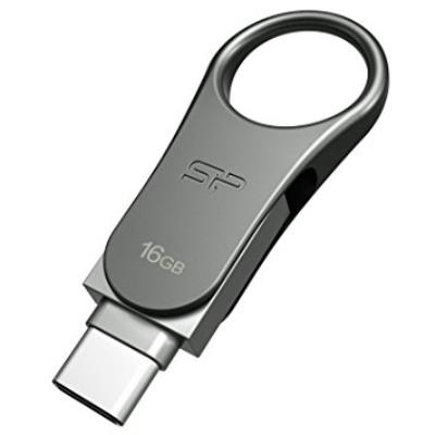 Silicon Power Mobile C80 16Gb 16Gb Usb 3.0 (3.1 Gen 1) Type-A/Type-C Titanio Unidad Flash Usb - Pendrive / Memoria Usb